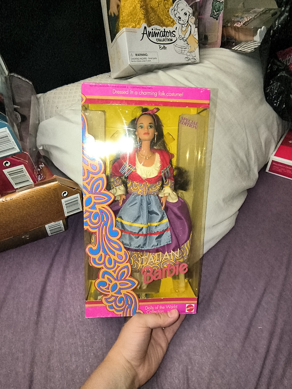 Barbie Dolls of the World Italian Barbie in Pink, Blue and Purple